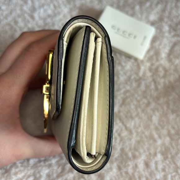 Gucci Sylvie Navy Sherry Line Wallet - Picture 6 of 9